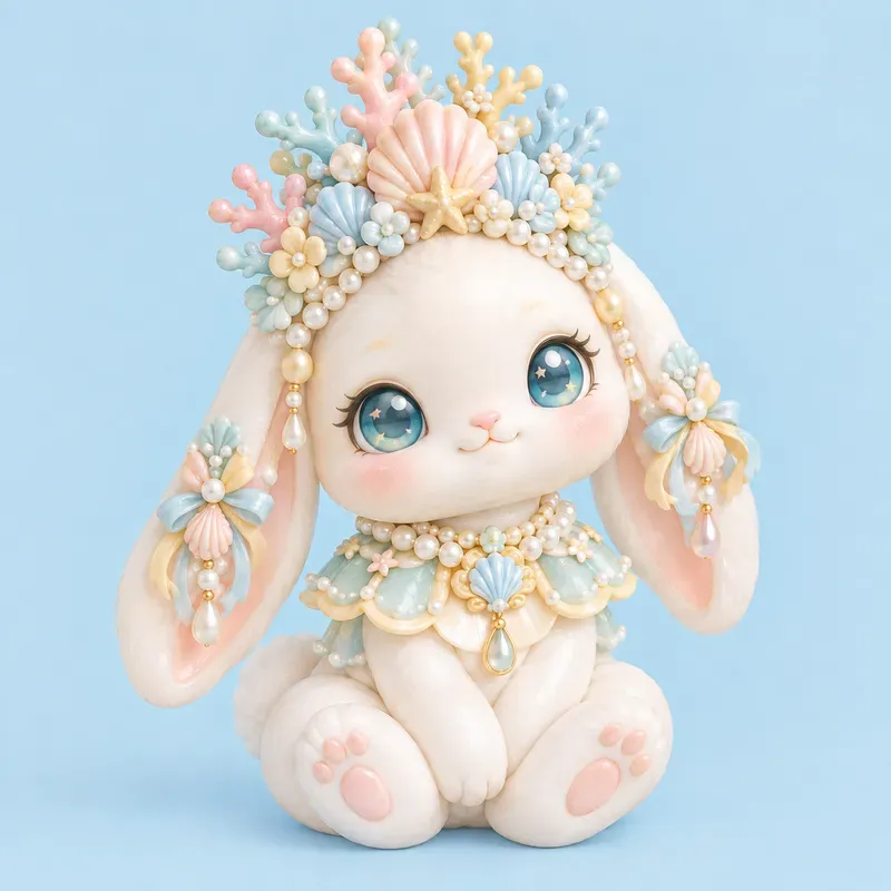 Pastel Sugar Coral 3D Cliparts