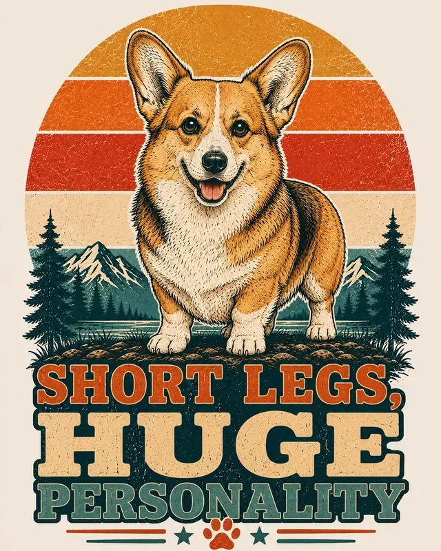 Retro Dog Breed Sunset Tshirts