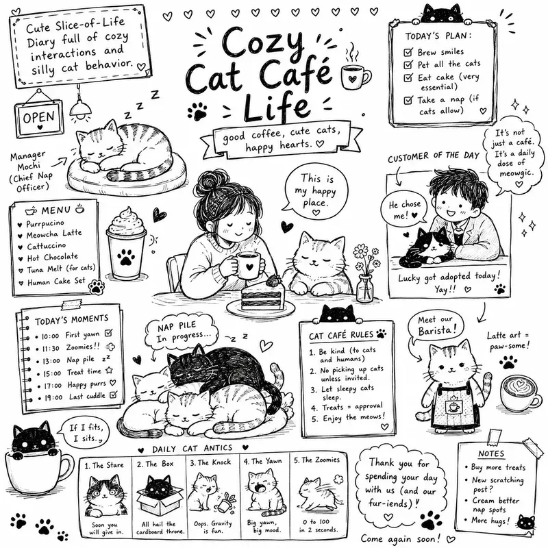 Hand Drawn Doodle Journals