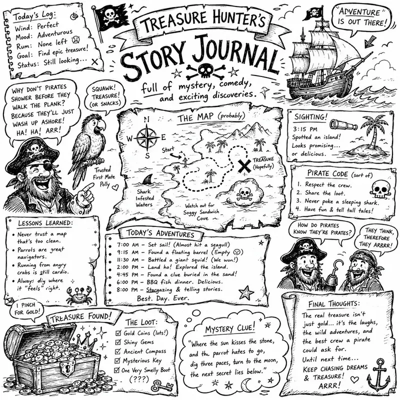 Hand Drawn Doodle Journals