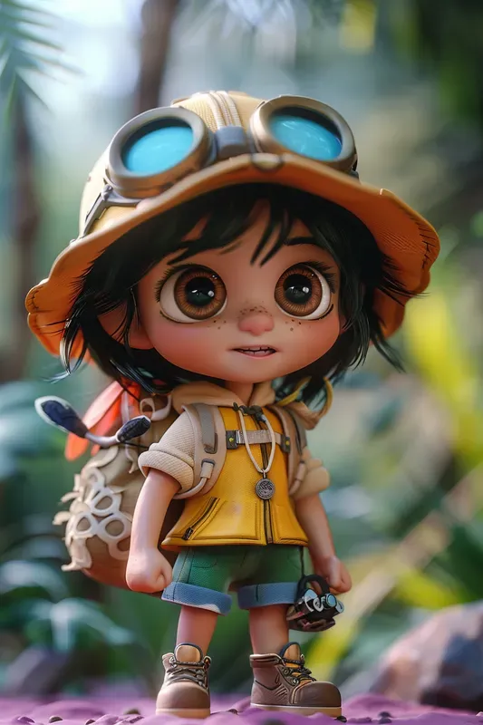 Cute 3D Cartoon Boy Characters