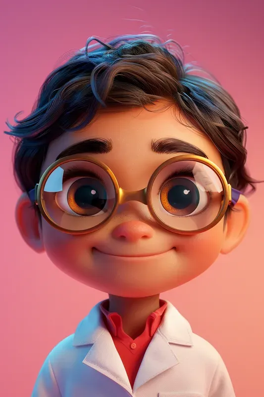 Cute 3D Cartoon Boy Characters