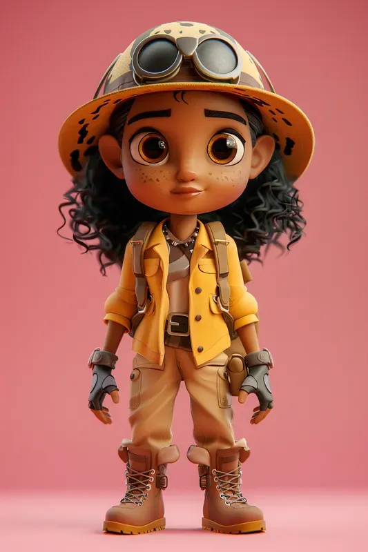 Cute 3D Cartoon Boy Characters