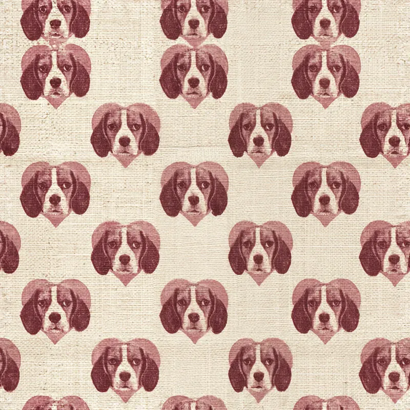 Dog Breed Heart Valentine Backing Papers