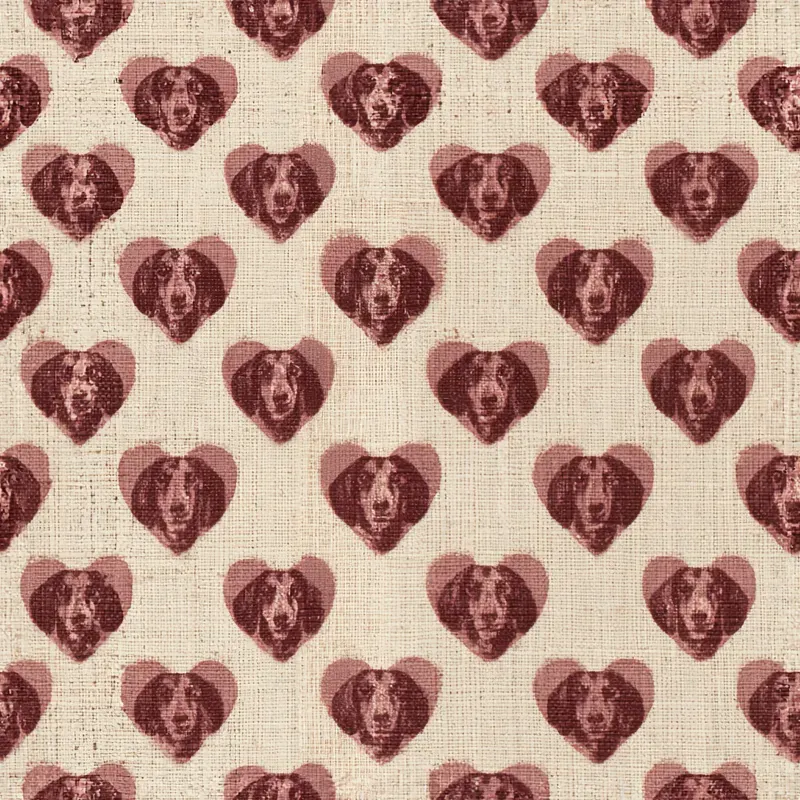 Dog Breed Heart Valentine Backing Papers