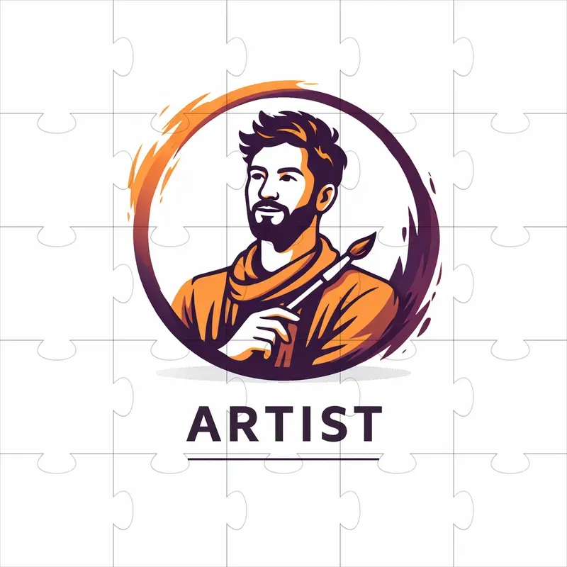 Clean Modern Profile Photo Logo Art