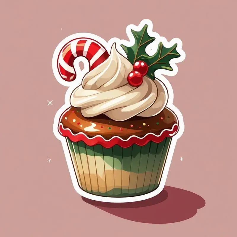 Christmas Dessert Stickers