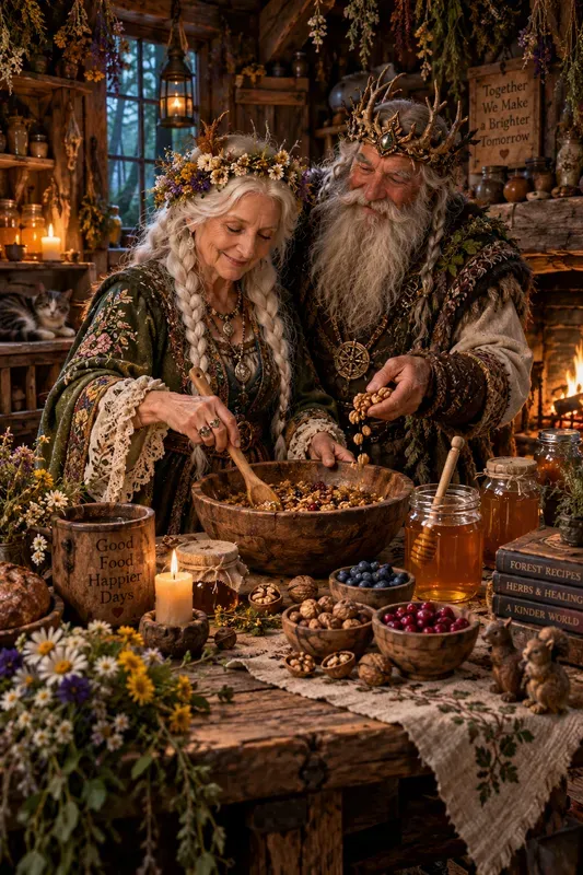 Mystical Forest Kitchen Couples