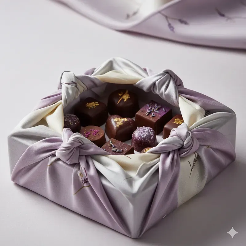 Luxury Valentine Chocolates In Bojagi