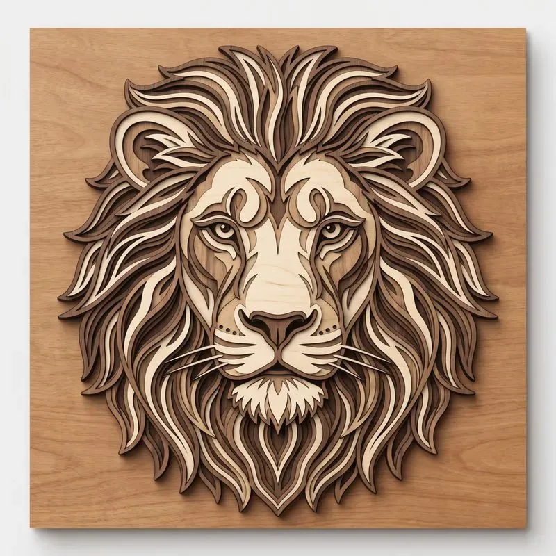 Layered Wooden Vector Art