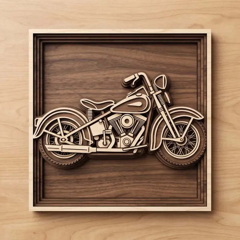 Layered Wooden Vector Art