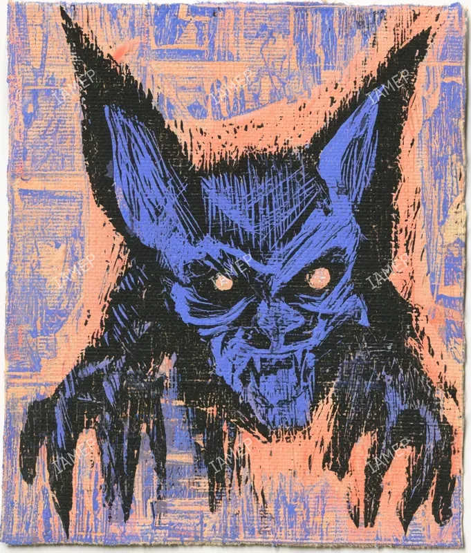 Expressive Linocut Monsters