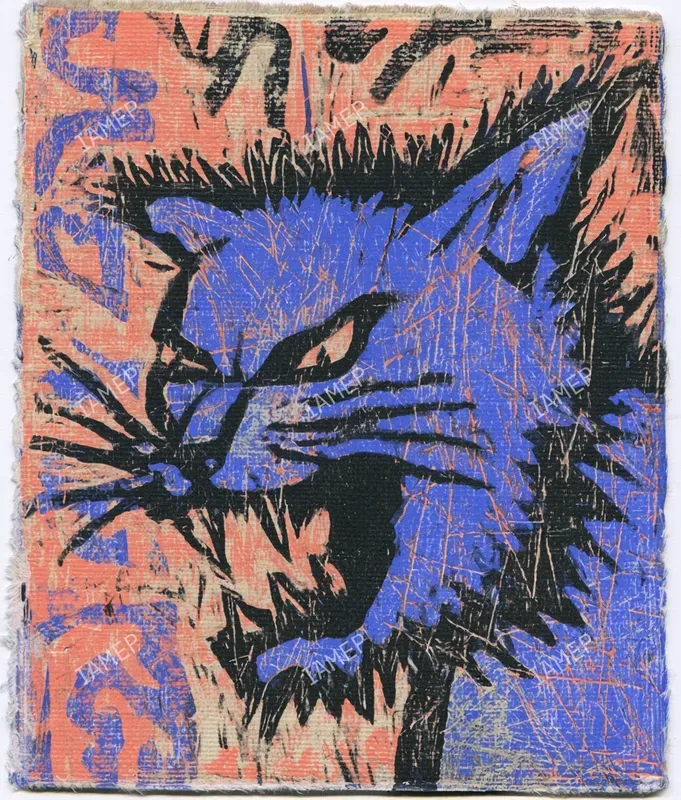 Expressive Linocut Monsters