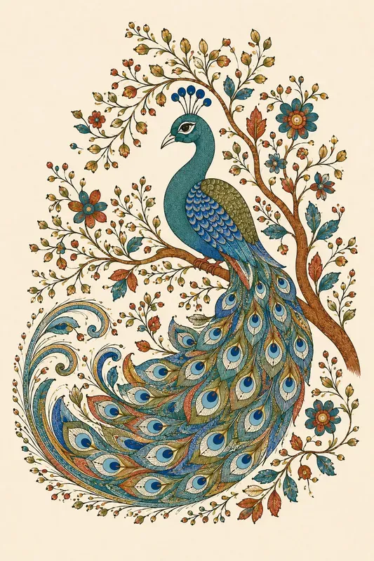 Customizable Gond Art Animal Generator