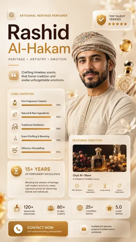 Professional Profile Infographic Ad UIs