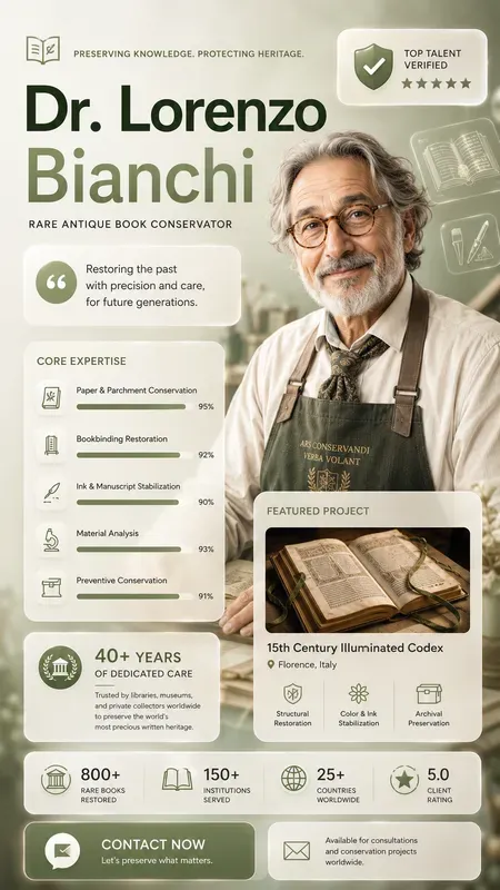 Professional Profile Infographic Ad UIs
