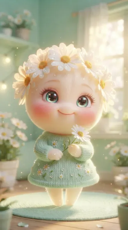 The Cute 3D Flower Character Collections
