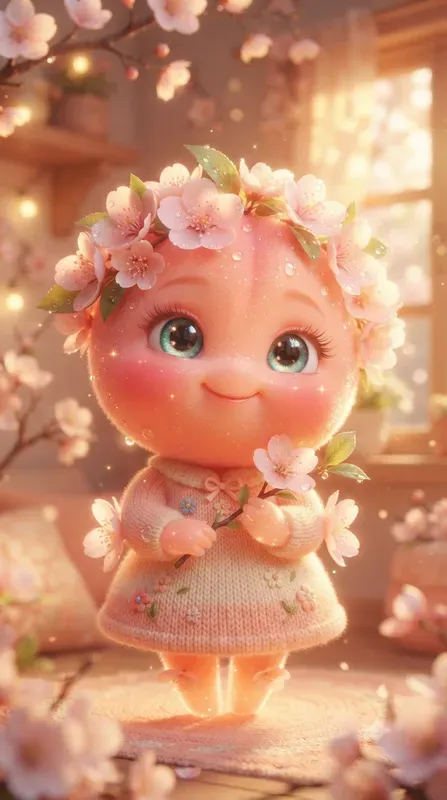 The Cute 3D Flower Character Collections