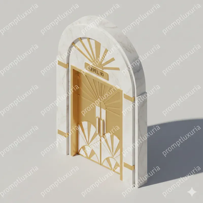 Luxury Gold Marble 2D Isometric Pros