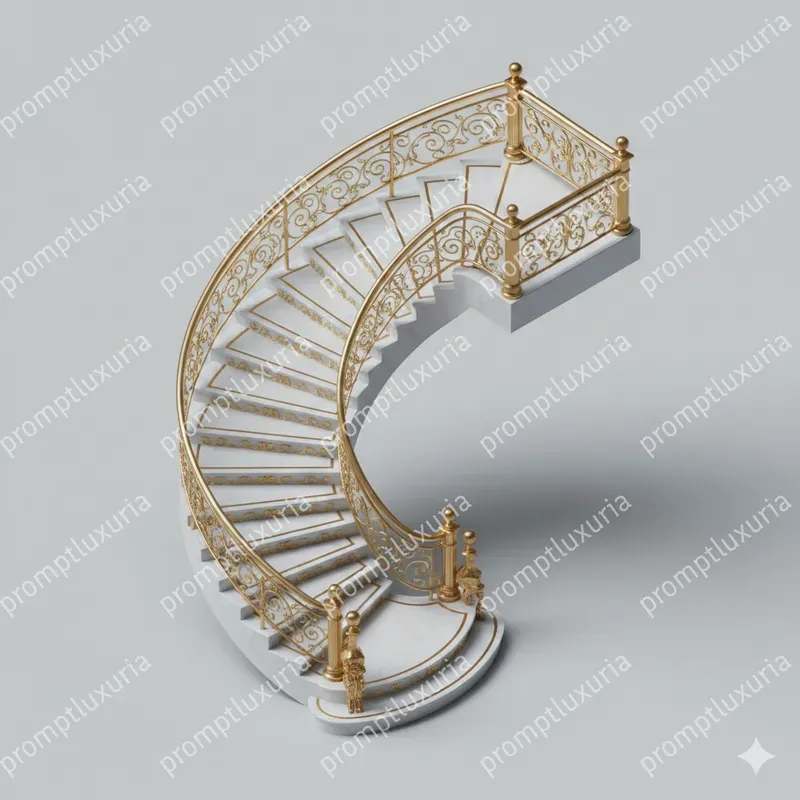 Luxury Gold Marble 2D Isometric Pros