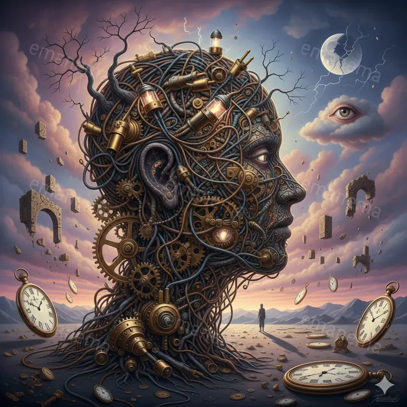Surreal Steampunk Portrait Illustrations