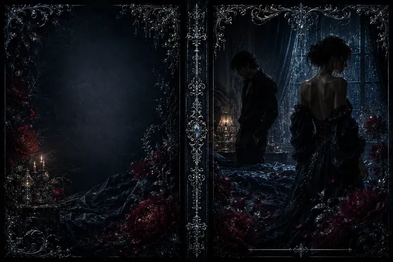 Dark Romance Book Cover Silhouette Wraps