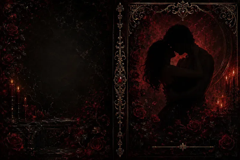 Dark Romance Book Cover Silhouette Wraps