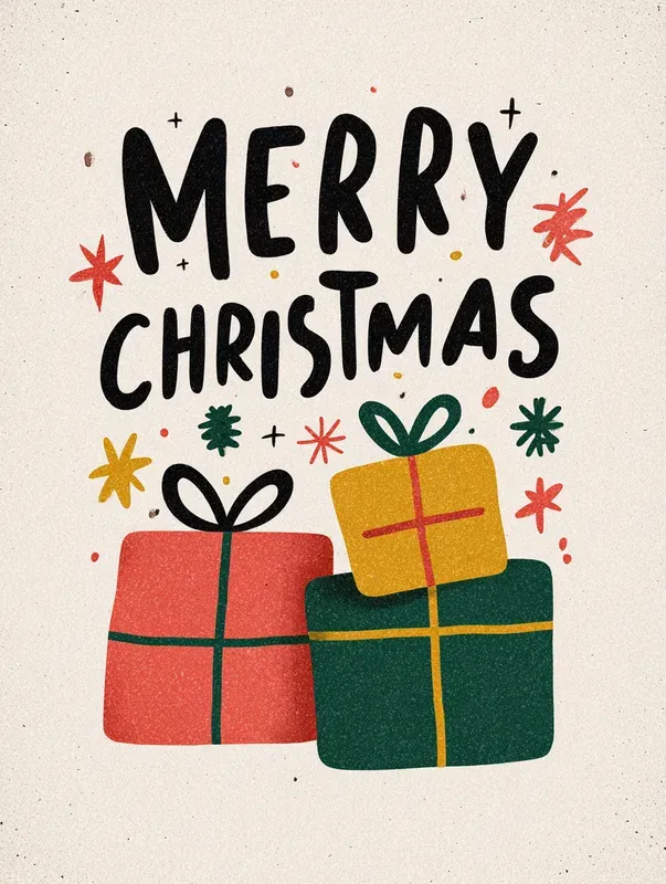 Cute Minimal Christmas Cards