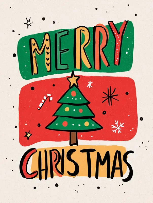 Cute Minimal Christmas Cards