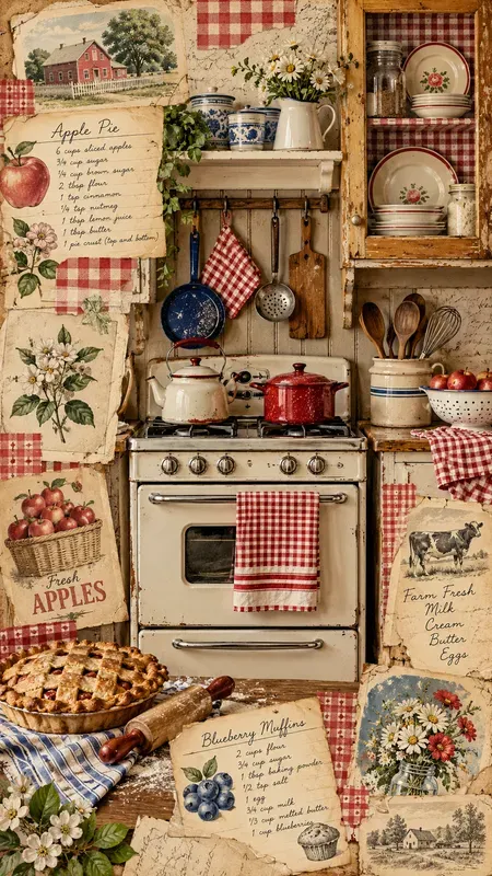 American Kitchen Preppy Junk Journals