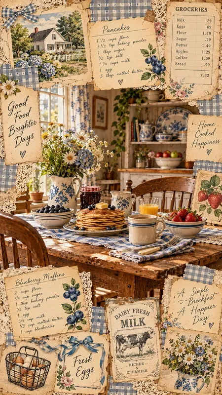 American Kitchen Preppy Junk Journals