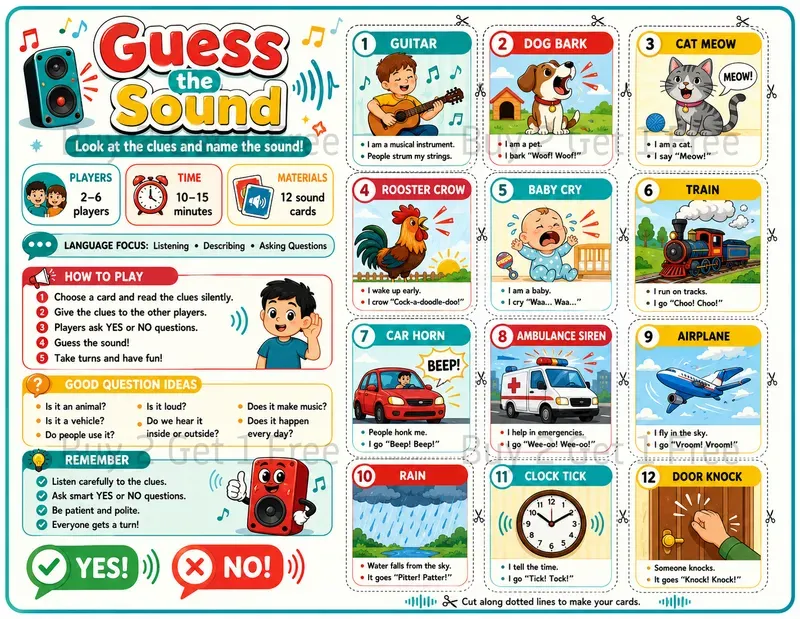 Kids Printable Guessing Games