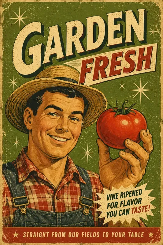 Vintage 1950s Advertisement Posters