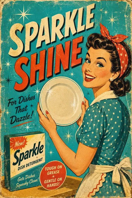 Vintage 1950s Advertisement Posters