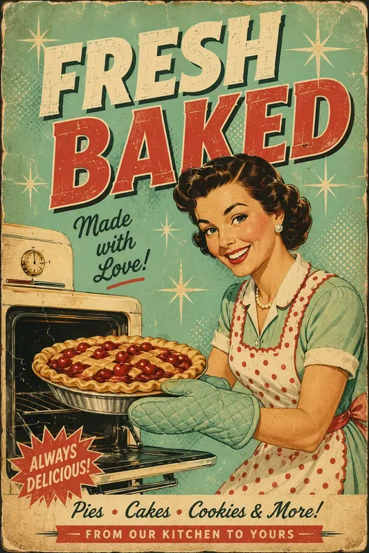 Vintage 1950s Advertisement Posters
