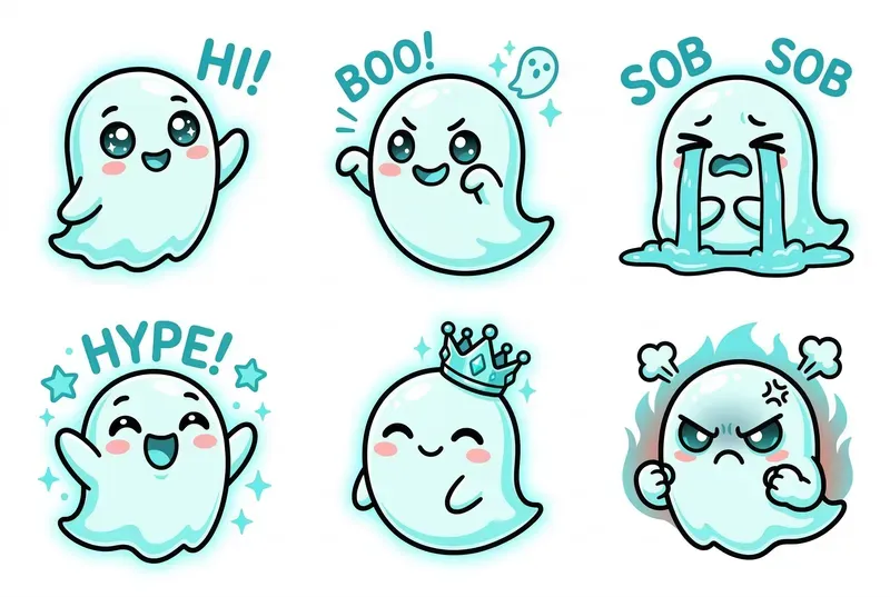 Cute Chibi Twitch Emote Sheets
