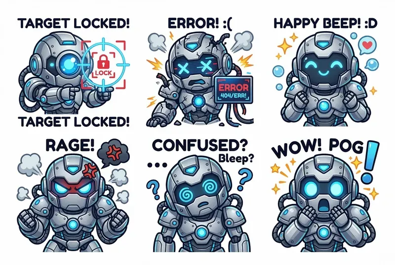 Cute Chibi Twitch Emote Sheets