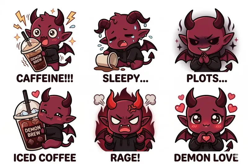 Cute Chibi Twitch Emote Sheets
