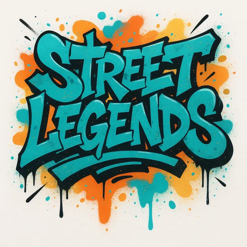 High Contrast Dynamic Graffiti Art