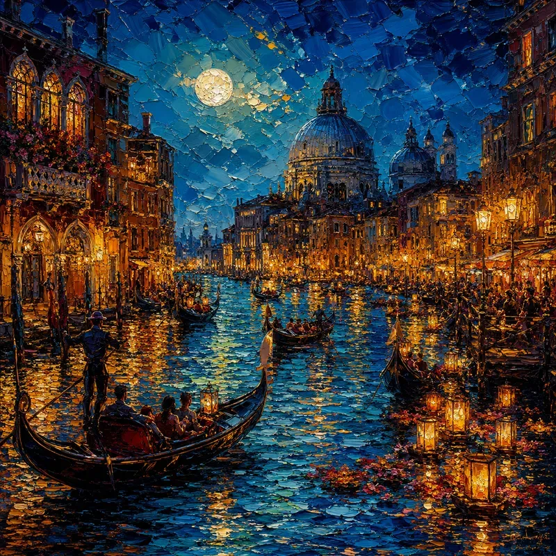 Dreamscape Landmark Oil Paintings