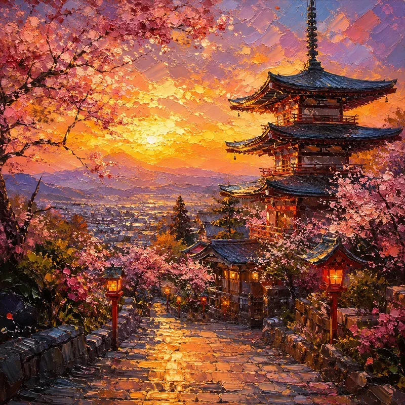Dreamscape Landmark Oil Paintings