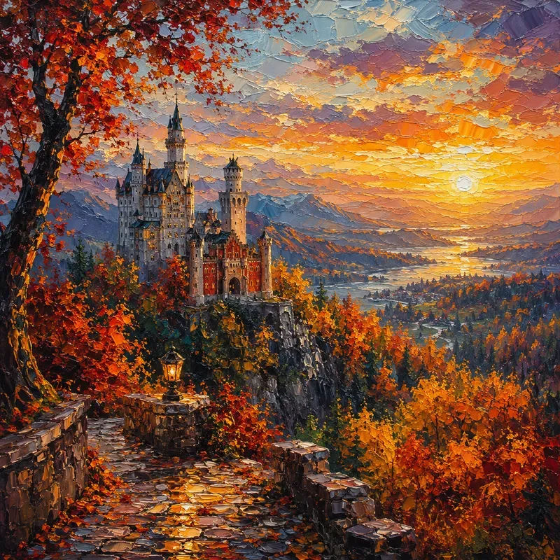 Dreamscape Landmark Oil Paintings