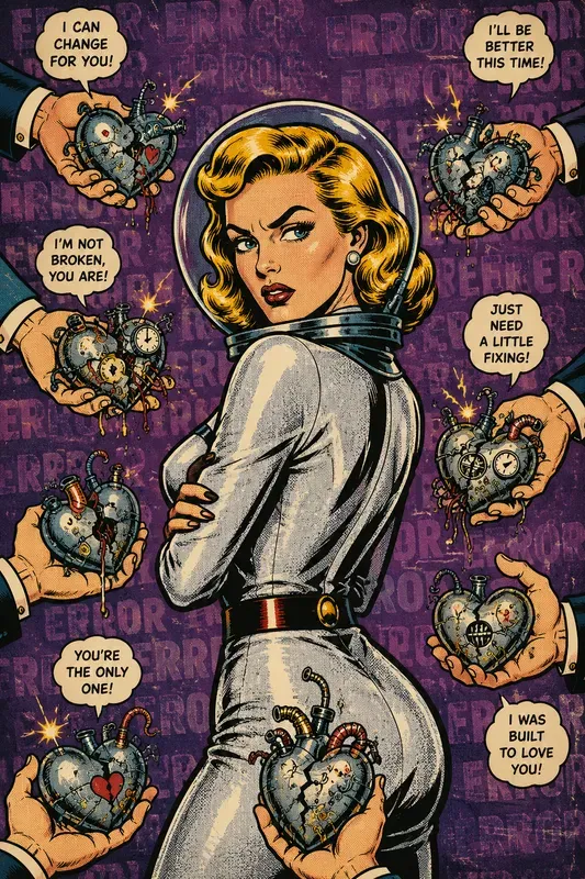 Satirical Retro Pop Art Comic Posters