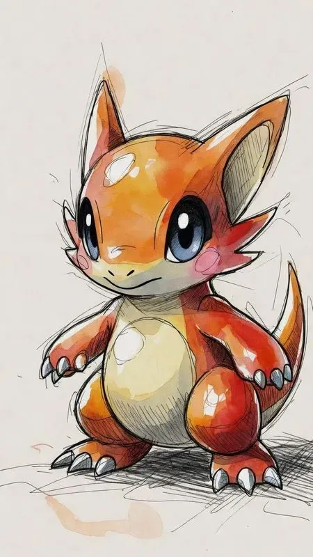Playful Pokemon Hero Sketches