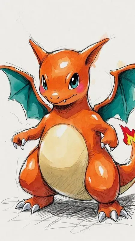 Playful Pokemon Hero Sketches