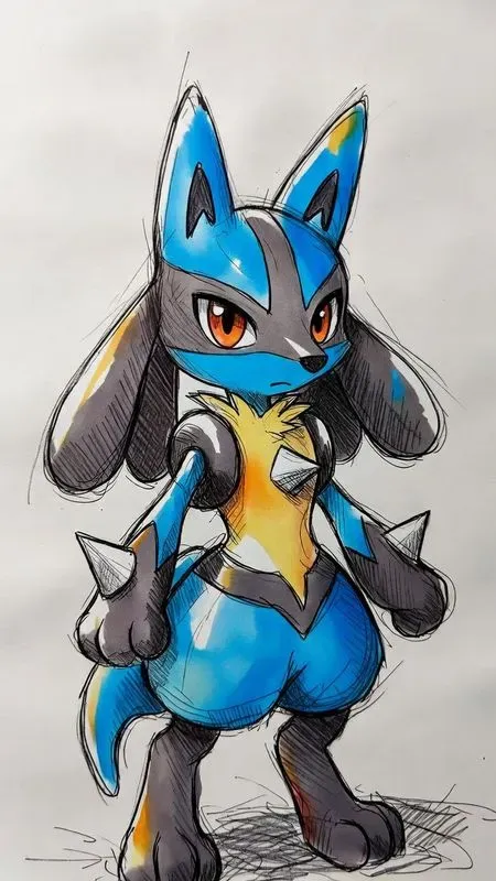 Playful Pokemon Hero Sketches