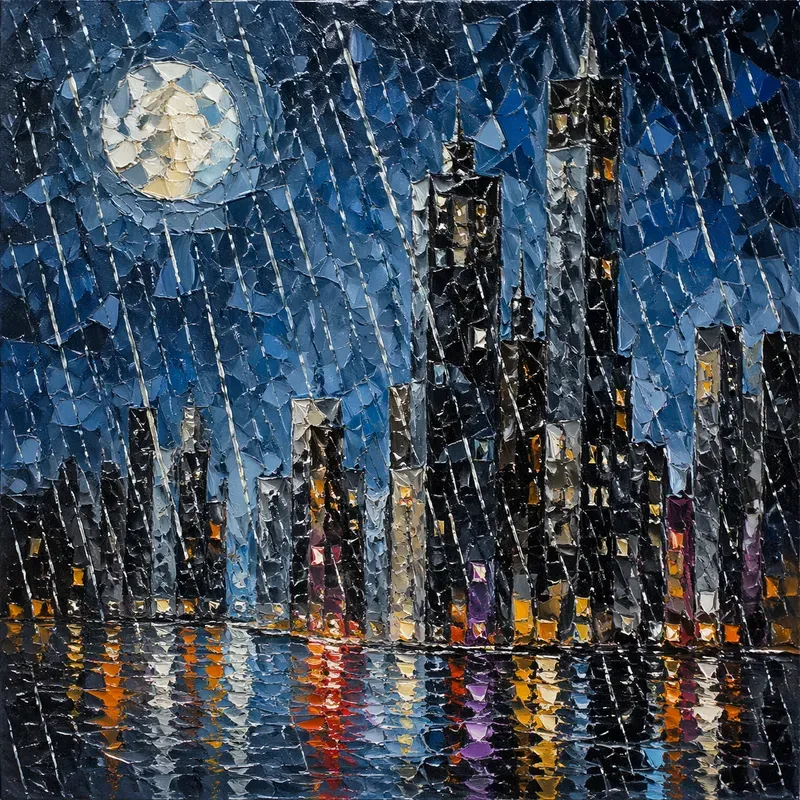 Professional Expressive Acrylic Mosaics