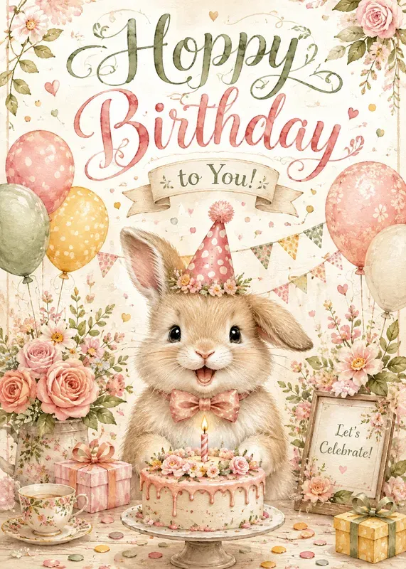 Cute Animal Birthday Cards