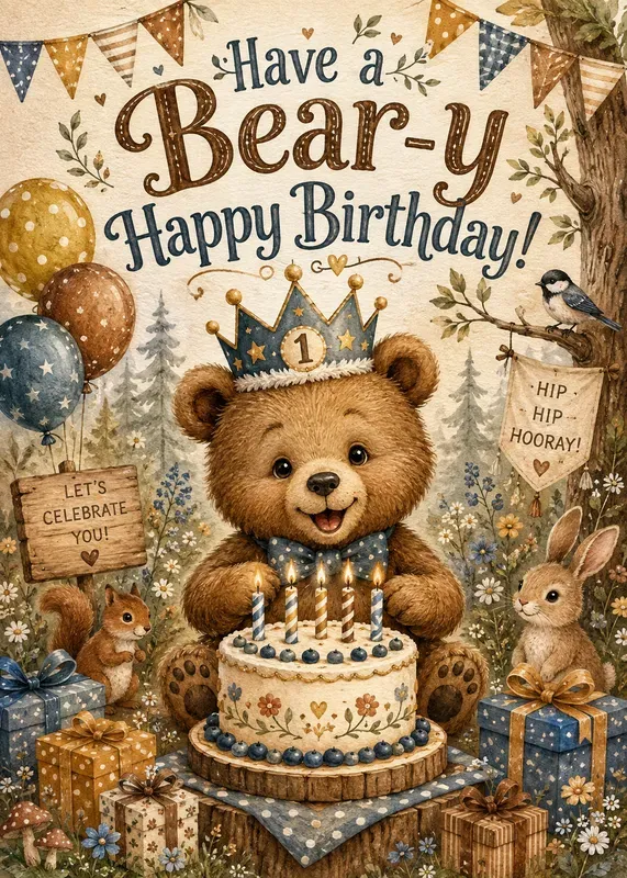 Cute Animal Birthday Cards