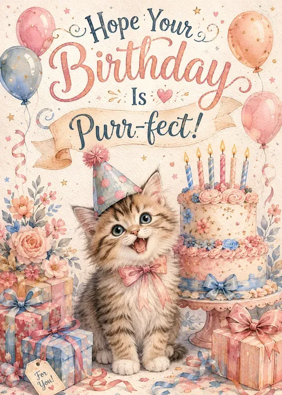 Cute Animal Birthday Cards